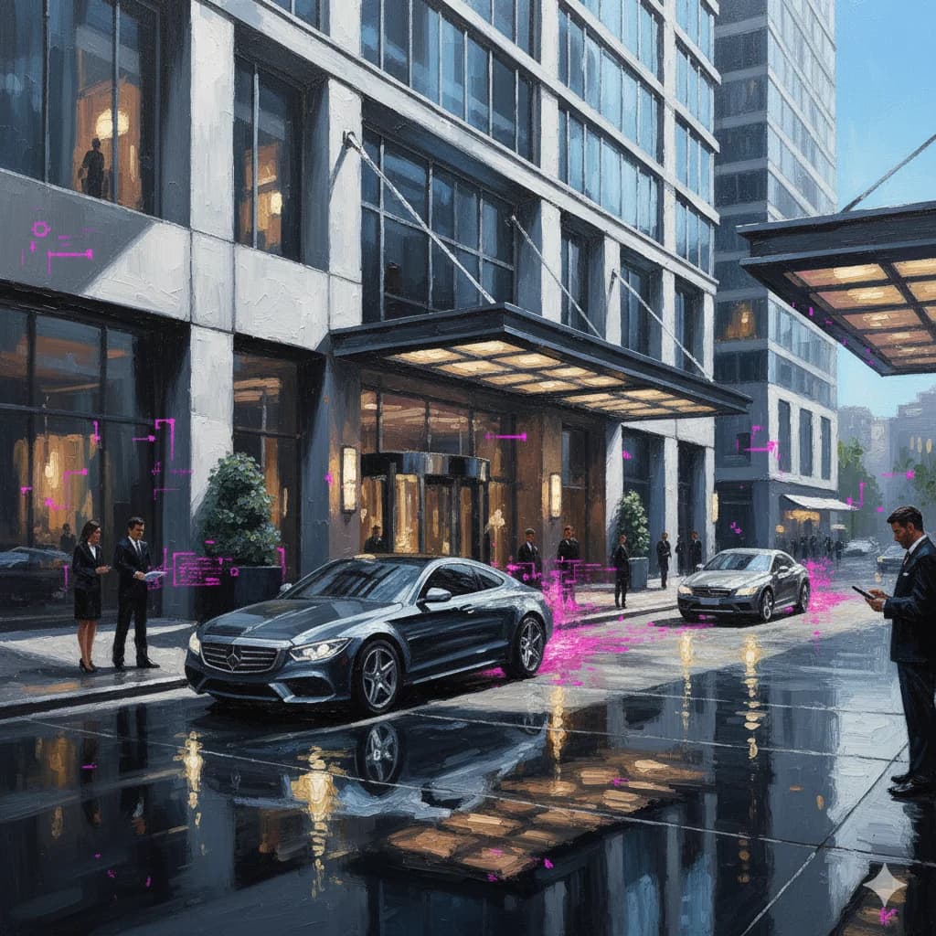 Hotels valet setting